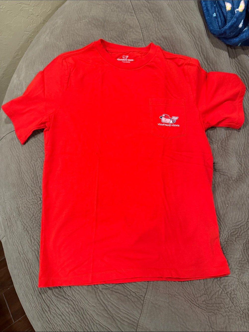 Vineyard Vines Boy’s Bright Red Short-Sleeve Pocket Tee